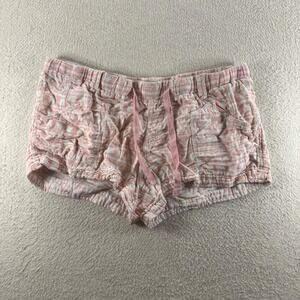 Mossimo Supply Co Shorts Womens XL Pink White Tribal Geometric Cotton Becahwear